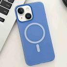 For iPhone 14 Ice Fog MagSafe PC Phone Case(Blue) - 1