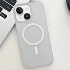 For iPhone 13 Ice Fog MagSafe PC Phone Case(White) - 1