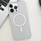 For iPhone 12 Pro Ice Fog MagSafe PC Phone Case(White) - 1