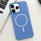 For iPhone 11 Pro Max Ice Fog MagSafe PC Phone Case(Blue) - 1