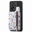 For Xiaomi 13 Lite Retro Painted Zipper Wallet Back Phone Case(Black) - 1