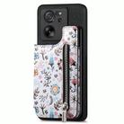 For Xiaomi Poco M5 4G Retro Painted Zipper Wallet Back Phone Case(Black) - 1