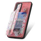 For Redmi Note 8 Retro Painted Zipper Wallet Back Phone Case(Pink) - 3