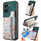 For Xiaomi Poco X7 Pro Retro Painted Zipper Wallet Back Phone Case(Green) - 1