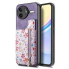 For Redmi K80 / Poco F7 Pro Retro Painted Zipper Wallet Back Phone Case(Purple) - 2