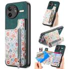 For Redmi K80 Pro / Poco F7 Ultra Retro Painted Zipper Wallet Back Phone Case(Green) - 1