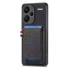 For Xiaomi Redmi Note 13 Pro+ Denim Texture Leather Skin Phone Case with Card Slot(Black) - 1