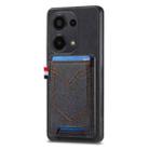 For Xiaomi Redmi Note 13 Pro 4G Denim Texture Leather Skin Phone Case with Card Slot(Black) - 1