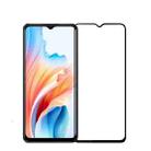 For OPPO A59 2023 MOFI 9H 2.5D Full Screen Tempered Glass Film(Black) - 1