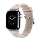 For Apple Watch Ultra 49mm H Texture Soft Silicone Buckle Watch Band(Starlight) - 1