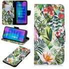 3D Colored Drawing Pattern Horizontal Flip Leather Case for  Huawei Honor8C, with Holder & Card Slots & Wallet(Banana Leaf) - 1