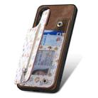 For OPPO Reno8 T 4G Retro Painted Zipper Wallet Back Phone Case(Brown) - 3