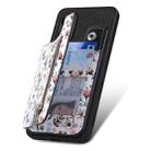 For OPPO Reno8 T 5G Retro Painted Zipper Wallet Back Phone Case(Black) - 3