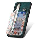 For OPPO Find X5 Retro Painted Zipper Wallet Back Phone Case(Green) - 3