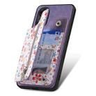 For OPPO Reno7 5G /Find X5 Lite Retro Painted Zipper Wallet Back Phone Case(Purple) - 3