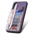 For OPPO A16K Retro Painted Zipper Wallet Back Phone Case(Purple) - 3