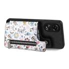 For OPPO Reno5 5G Retro Painted Zipper Wallet Back Phone Case(Black) - 2