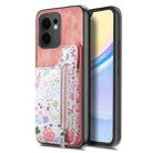 For OPPO Reno13 F Retro Painted Zipper Wallet Back Phone Case(Pink) - 2