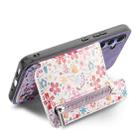 For OPPO Reno13 F Retro Painted Zipper Wallet Back Phone Case(Purple) - 3