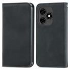 For Tecno Itel S23+ Retro Skin Feel Magnetic Flip Leather Phone Case(Black) - 2