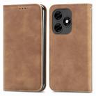 For Tecno Itel S23+ Retro Skin Feel Magnetic Flip Leather Phone Case(Brown) - 2