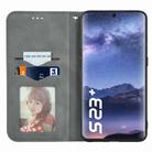 For Tecno Itel S23+ Retro Skin Feel Magnetic Flip Leather Phone Case(Grey) - 3