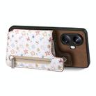 For Realme C20/C11 2021 Retro Painted Zipper Wallet Back Phone Case(Brown) - 2