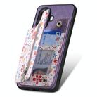 For Realme C31 Retro Painted Zipper Wallet Back Phone Case(Purple) - 3