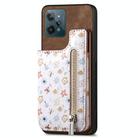 For Realme C31 Retro Painted Zipper Wallet Back Phone Case(Brown) - 1