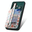 For Realme C35 Retro Painted Zipper Wallet Back Phone Case(Green) - 3