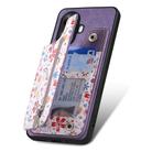 For Realme 8 Pro Retro Painted Zipper Wallet Back Phone Case(Purple) - 3