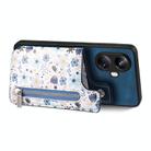 For Realme 9 Pro Retro Painted Zipper Wallet Back Phone Case(Blue) - 2