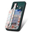 For Realme 9 Pro Retro Painted Zipper Wallet Back Phone Case(Green) - 3