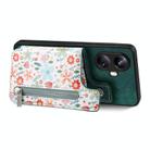 For Realme 6 Retro Painted Zipper Wallet Back Phone Case(Green) - 2