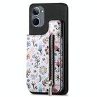 For Realme 10 4G Retro Painted Zipper Wallet Back Phone Case(Black) - 1