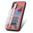 For Realme C55 Retro Painted Zipper Wallet Back Phone Case(Pink) - 3