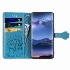 For Tecno Itel S23+ Cat and Dog Embossed Leather Phone Case(Blue) - 3