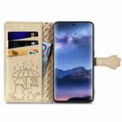 For Tecno Itel S23+ Cat and Dog Embossed Leather Phone Case(Gold) - 3
