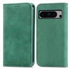 For Google Pixel 8 Pro Retro Skin Feel Magnetic Horizontal Flip Leather Phone Case(Green) - 2