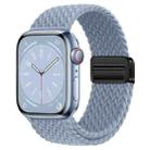 For Apple Watch Ultra 2 49mm Nylon Woven Magnetic Fold Buckle Watch Band(Smoke Purple) - 1