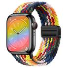 For Apple Watch Series 7 45mm Nylon Woven Magnetic Fold Buckle Watch Band(Z Seven Colors) - 1