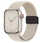 For Apple Watch Series 6 40mm Nylon Woven Magnetic Fold Buckle Watch Band(Starlight Color) - 1
