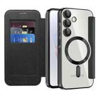 For Samsung Galaxy A35 5G Shield MagSafe RFID Anti-theft Leather Phone Case(Black) - 2