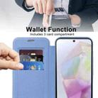 For Samsung Galaxy A35 5G Shield MagSafe RFID Anti-theft Leather Phone Case(Blue) - 3