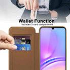 For Samsung Galaxy A05s Shield MagSafe RFID Anti-theft Leather Phone Case(Brown) - 3
