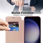 For Samsung Galaxy S25 5G Shield MagSafe RFID Anti-theft Leather Phone Case(Pink) - 3