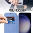 For Samsung Galaxy S25+ 5G Shield MagSafe RFID Anti-theft Leather Phone Case(Blue) - 3