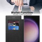 For Samsung Galaxy S25 Ultra 5G Shield MagSafe RFID Anti-theft Leather Phone Case(Black) - 3