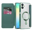 For Samsung Galaxy A06 4G Shield MagSafe RFID Anti-theft Leather Phone Case(Green) - 2