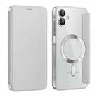 For Samsung Galaxy A06 4G Shield MagSafe RFID Anti-theft Leather Phone Case(Grey) - 1